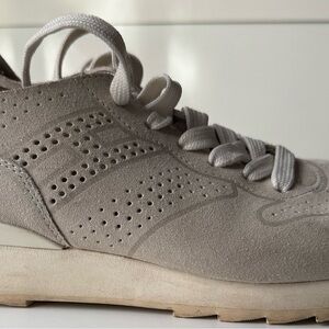 Hogan Light Gray Suede Sneakers